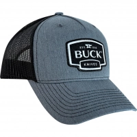 Бейсболка Buck Gray Logo Patch Cap, серо-черная купить в Улан-Удэ