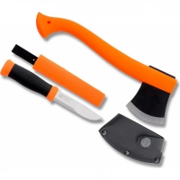 Набор Morakniv Outdoor Kit Orange, нож Morakniv 2000 нержавеющая сталь, цвет оранжевый + топор купить в Улан-Удэ