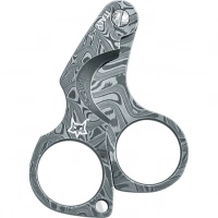 Нож для сигар Fox Damascus Figaro Cigar Cutter, сталь дамаск, рукоять дамаск купить в Улан-Удэ