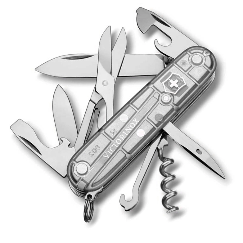 Нож перочинный Victorinox Climber, сталь X55CrMo14, рукоять Cellidor®, серый