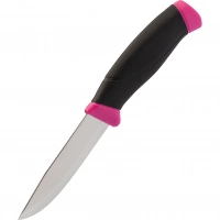 Нож с фиксированным лезвием Morakniv Companion Magenta, сталь Sandvik 12C27, рукоять резина/пластик, пурпурный купить в Улан-Удэ