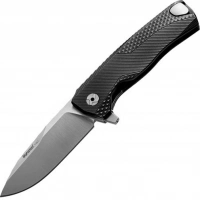 Нож складной LionSteel ROK A BS, сталь Satin Finish Bhler M390, рукоять алюминий, чёрный купить в Улан-Удэ