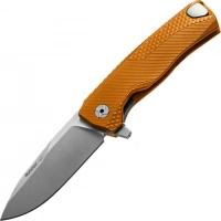 Нож складной LionSteel ROK A OS, сталь Bhler M390 Satin Finish, рукоять алюминий, оранжевый купить в Улан-Удэ