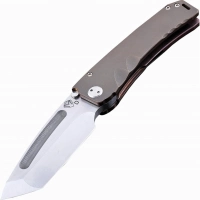 Нож складной Medford Marauder Tanto, сталь D2 Tool Steel, рукоять титановый сплав, бронзовый купить в Улан-Удэ