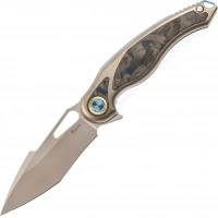 Нож складной Rikeknife Unicorn, сталь M390, Blue Carbon купить в Улан-Удэ