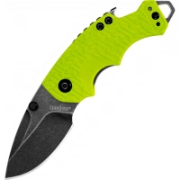 Нож складной Shuffle — KERSHAW 8700LIMEBW, сталь 8Cr13MoV c покрытием BlackWash™, рукоять текстурированный термопластик GFN зелёного цвета купить в Улан-Удэ