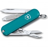 Нож Victorinox Classic SD Colors, Mountain Lake (0.6223.23G) бирюзовый, 7 функций 58мм купить в Улан-Удэ