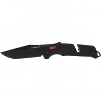 Полуавтоматический складной нож Trident Mk3 Black-Red Tanto, сталь D2, рукоять GRN купить в Улан-Удэ