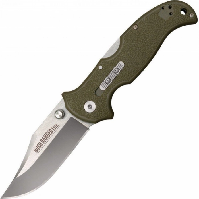 Складной нож Bush Ranger Lite - Cold Steel 21A, клинок из стали 8Cr13MoV, рукоять GFN (пластик) зеленая