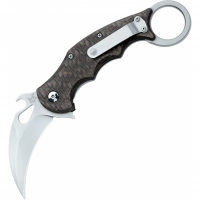 Складной нож Fox IKBS Ball Bearing Karambit, сталь Elmax, рукоять титановый сплав 6Al4V, чёрный купить в Улан-Удэ